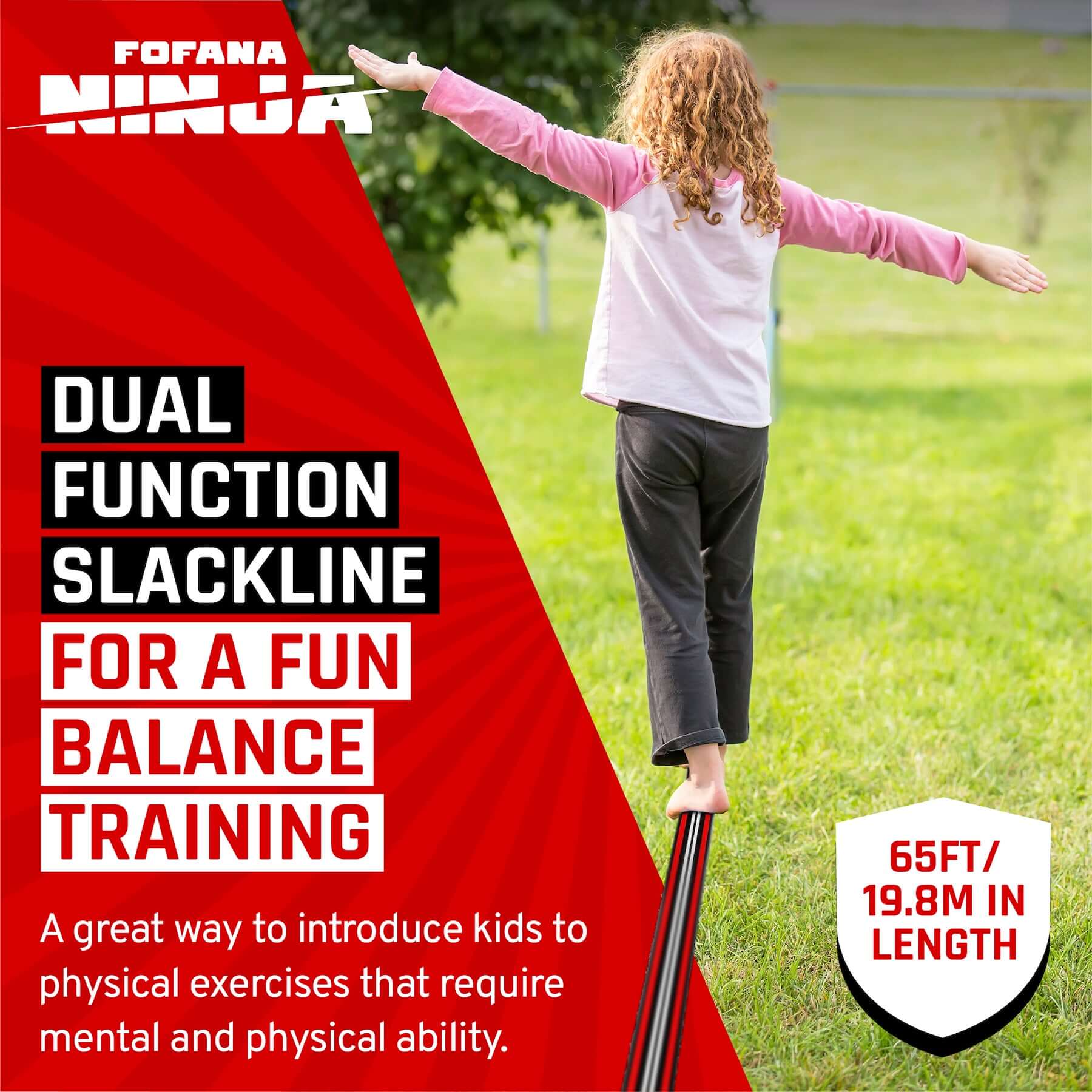 Fofana Ninja Warrior Slackline | home ninja warrior course by fofana | slackline obstacle kit