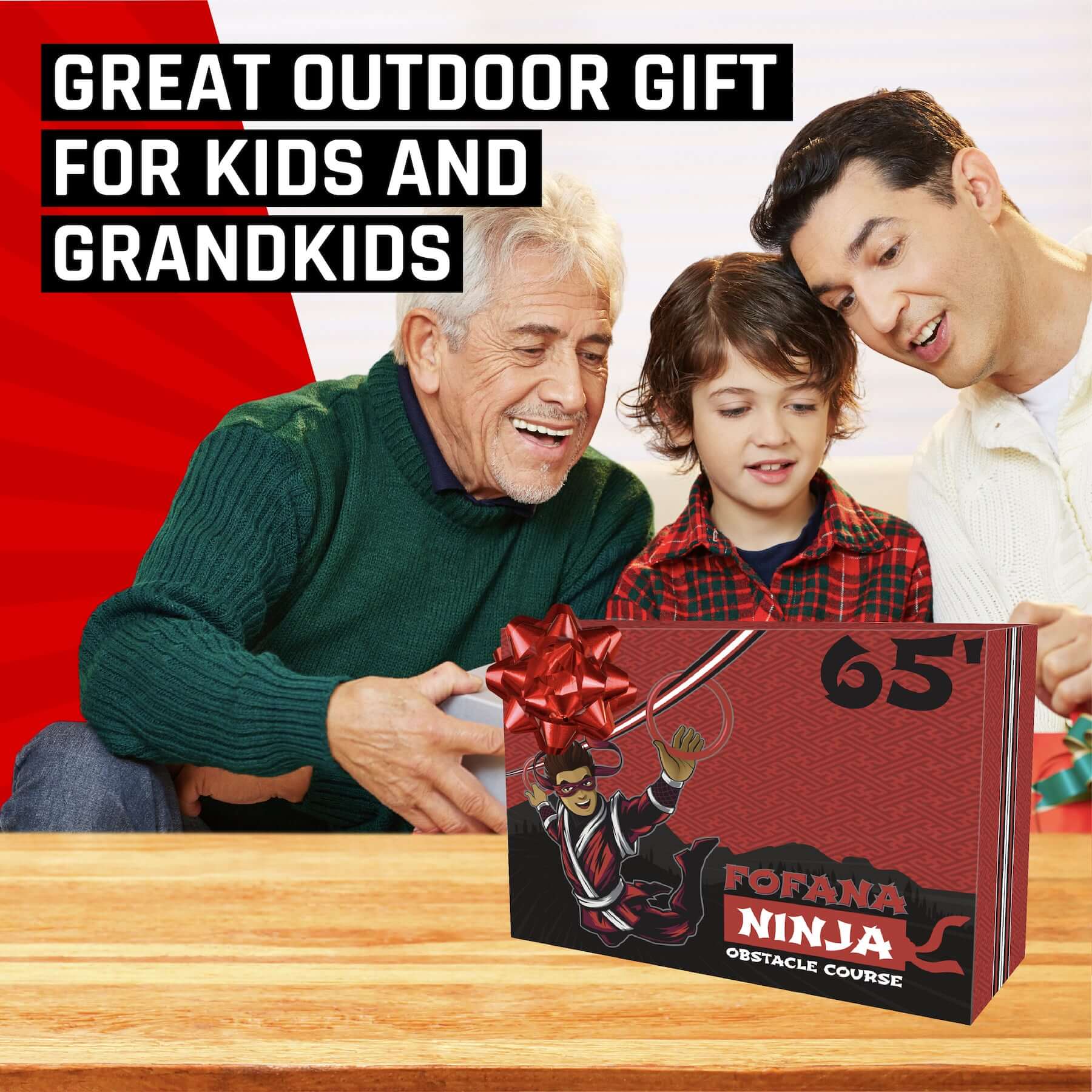 Fofana Ninja Warrior Slackline Obstacle Course | slack line for kids | ninja obstacle course a perfect gift 